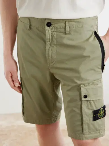 Stone Island Straight-Leg Cotton-Blend Twill Cargo Shorts - Men | Thumbnail 5 Stone Island Straight-Leg Cotton-Blend Twill Cargo Shorts - Men | Thumbnail 5