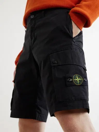 Stone Island Straight-Leg Cotton-Blend Twill Cargo Shorts - Men | Thumbnail 5 Stone Island Straight-Leg Cotton-Blend Twill Cargo Shorts - Men | Thumbnail 5