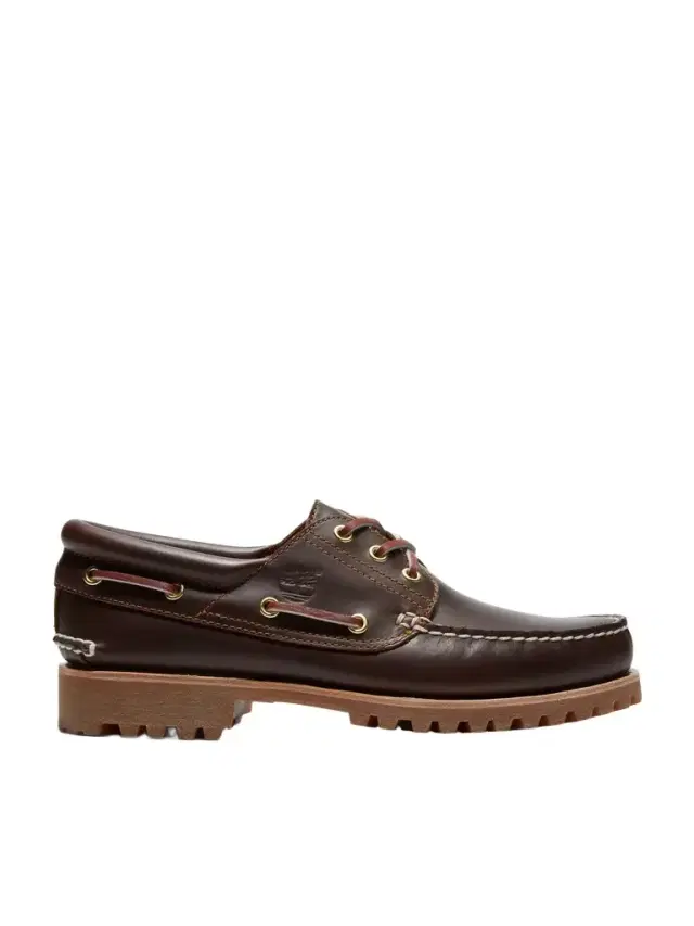 Timberland Authentic 3-Eye Lug Leather Boat Shoes - Men