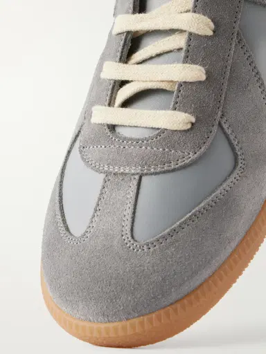 Maison Margiela Replica Suede-Trimmed Leather Sneakers - Men | Thumbnail 5