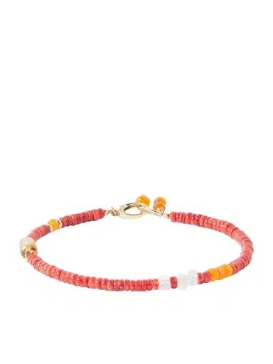 Peyote Bird Surya 14-Karat Gold Multi-Stone Beaded Bracelet - Men | Thumbnail 1 Peyote Bird Surya 14-Karat Gold Multi-Stone Beaded Bracelet - Men | Thumbnail 1