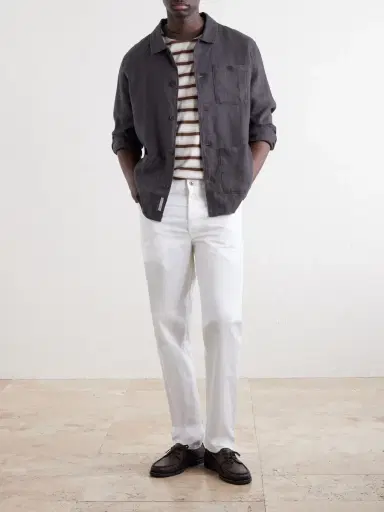 Onia Herringbone Linen Overshirt - Men | Thumbnail 2 Onia Herringbone Linen Overshirt - Men | Thumbnail 2