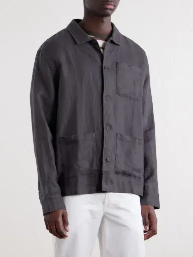 Onia Herringbone Linen Overshirt - Men | Thumbnail 3 Onia Herringbone Linen Overshirt - Men | Thumbnail 3