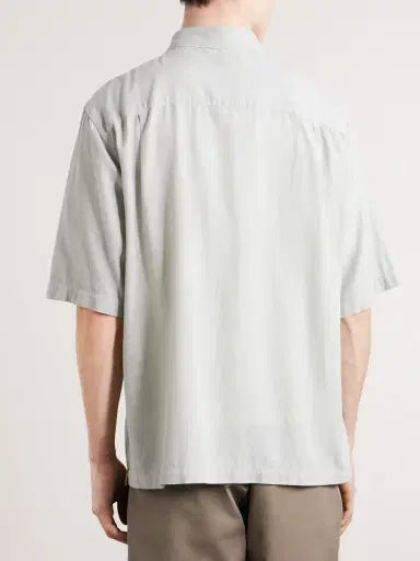 ATON Cotton and Silk-Blend Shirt - Men | Thumbnail 4 ATON Cotton and Silk-Blend Shirt - Men | Thumbnail 4