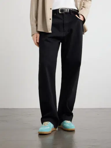 Maison Margiela Replica Leather and Suede Sneakers - Men | Thumbnail 2