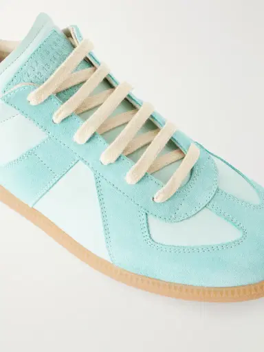 Maison Margiela Replica Leather and Suede Sneakers - Men | Thumbnail 5