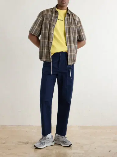Aimé Leon Dore Straight-Leg Pleated Cotton Trousers - Men | Thumbnail 2 Aimé Leon Dore Straight-Leg Pleated Cotton Trousers - Men | Thumbnail 2