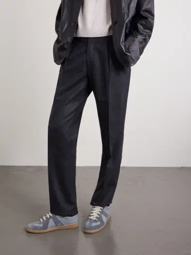 Maison Margiela Replica Leather and Suede Sneakers - Men | Thumbnail 2