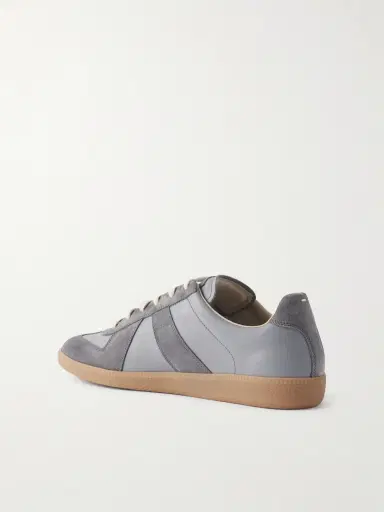 Maison Margiela Replica Leather and Suede Sneakers - Men | Thumbnail 4