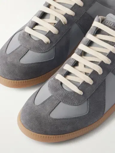 Maison Margiela Replica Leather and Suede Sneakers - Men | Thumbnail 5