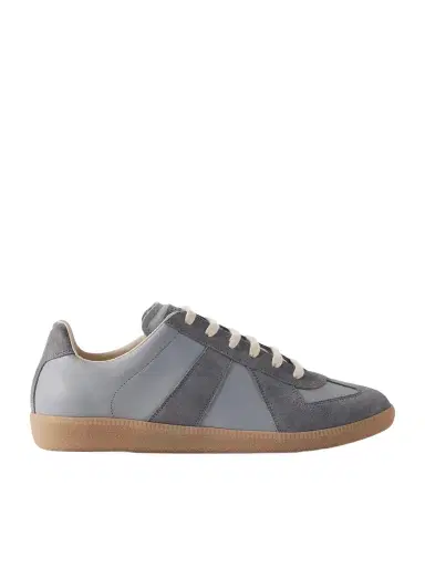 Maison Margiela Replica Leather and Suede Sneakers - Men | Thumbnail 1