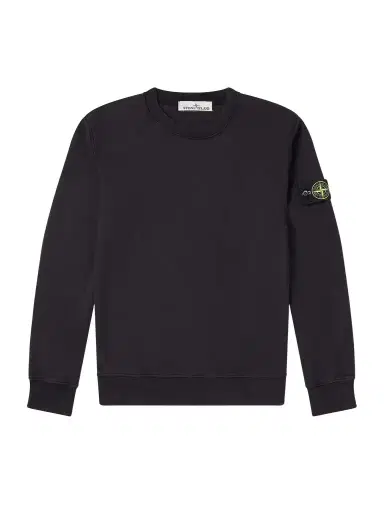 Stone Island Logo-Appliquéd Garment-Dyed Cotton-Fleece Sweatshirt - Men | Thumbnail 1 Stone Island Logo-Appliquéd Garment-Dyed Cotton-Fleece Sweatshirt - Men | Thumbnail 1