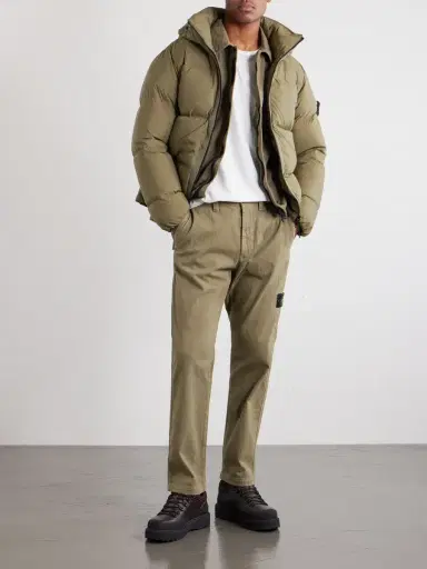 Stone Island Padded Quilted CORDURA® Ripstop Hooded Down Jacket - Men | Thumbnail 2 Stone Island Padded Quilted CORDURA® Ripstop Hooded Down Jacket - Men | Thumbnail 2