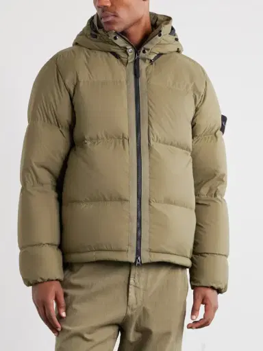 Stone Island Padded Quilted CORDURA® Ripstop Hooded Down Jacket - Men | Thumbnail 3 Stone Island Padded Quilted CORDURA® Ripstop Hooded Down Jacket - Men | Thumbnail 3