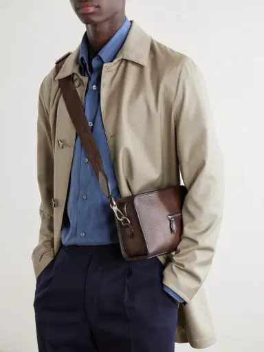 Berluti Journalier XS Leather Messenger Bag - Men | Thumbnail 3