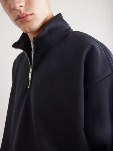 ON Club Collective Logo-Embroidered Cotton-Blend Jersey Half-Zip Sweater - Men | Thumbnail 5 ON Club Collective Logo-Embroidered Cotton-Blend Jersey Half-Zip Sweater - Men | Thumbnail 5