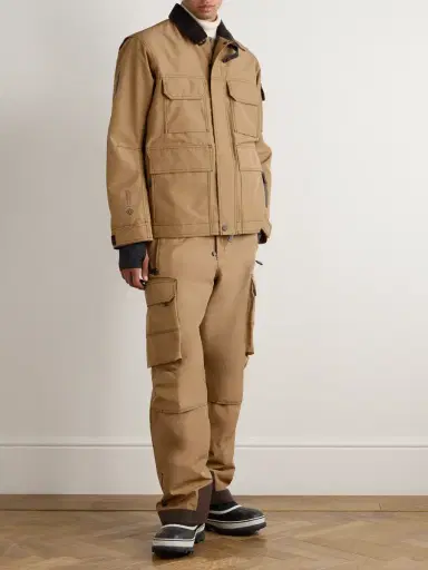 Moncler Grenoble Marguns Cotton-Corduroy and Stretch-Jersey Trimmed WINDSTOPPER® by GORE-TEX LABS Hooded Ski Jacket - Men | Thumbnail 2 Moncler Grenoble Marguns Cotton-Corduroy and Stretch-Jersey Trimmed WINDSTOPPER® by GORE-TEX LABS Hooded Ski Jacket - Men | Thumbnail 2