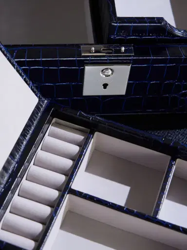 Smythson Panama Cross-Grain Leather Jewellery Box - Men | Thumbnail 5 Smythson Panama Cross-Grain Leather Jewellery Box - Men | Thumbnail 5