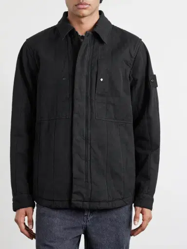 Stone Island STONE ISLAND GHOST Appliquéd Padded Cotton and Linen-Blend Primaloft® Overshirt - Men | Thumbnail 3 Stone Island STONE ISLAND GHOST Appliquéd Padded Cotton and Linen-Blend Primaloft® Overshirt - Men | Thumbnail 3