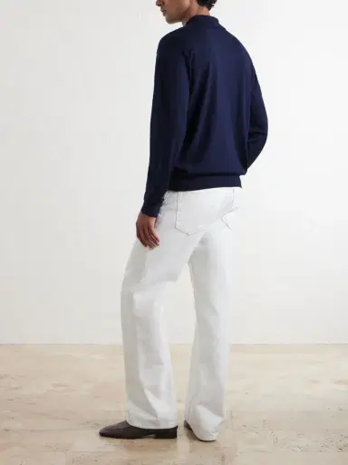 Dries Van Noten Muano Merino Wool Polo Shirt - Men | Thumbnail 4