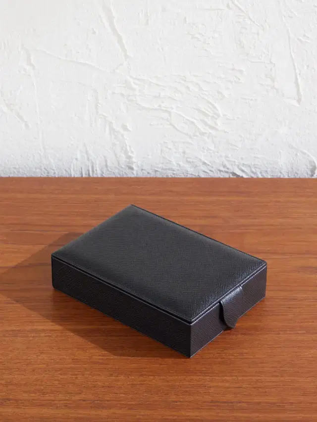 Smythson Travel Tray Leather Jewellery Box - Men