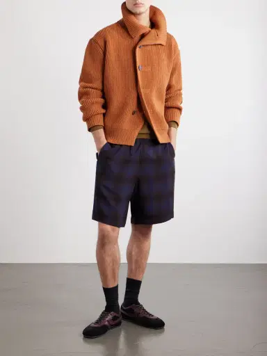 Dries Van Noten Marino Shawl-Collar Ribbed Wool Cardigan - Men | Thumbnail 2