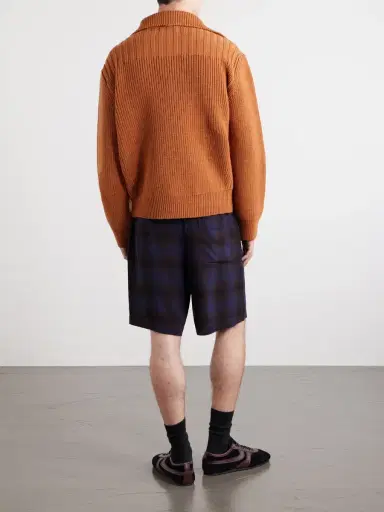 Dries Van Noten Marino Shawl-Collar Ribbed Wool Cardigan - Men | Thumbnail 4