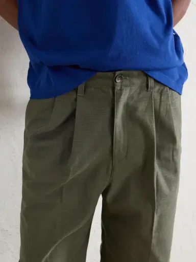 Aimé Leon Dore Straight-Leg Pleated Cotton Trousers - Men | Thumbnail 5 Aimé Leon Dore Straight-Leg Pleated Cotton Trousers - Men | Thumbnail 5