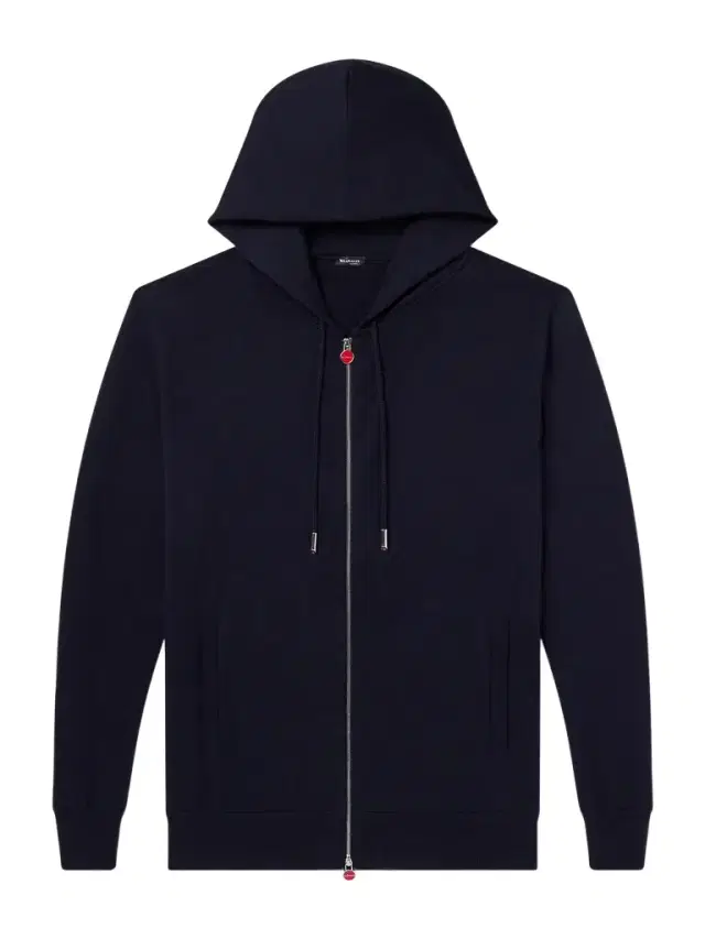 Kiton Cotton-Jersey Zip-Up Hoodie - Men