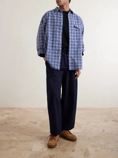 FrizmWORKS Wide-Leg Sashiko Jeans - Men | Thumbnail 2