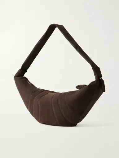 Lemaire Croissant Nubuck Messenger Bag - Men | Thumbnail 4 Lemaire Croissant Nubuck Messenger Bag - Men | Thumbnail 4