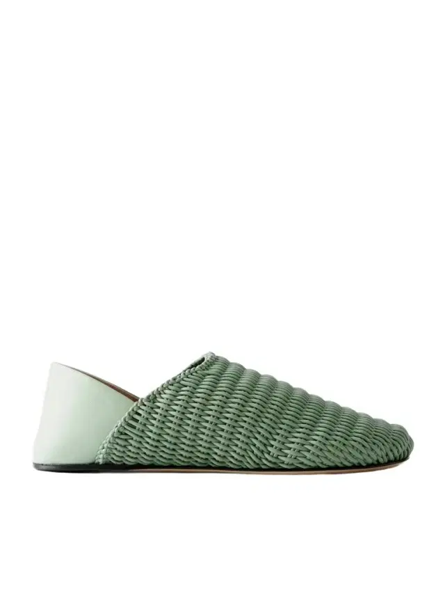 JW Anderson Woven-Leather Slippers - Men
