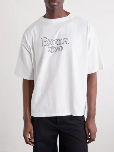Remi Relief Roma 1870 Embroidered Cotton-Jersey T-Shirt - Men | Thumbnail 3