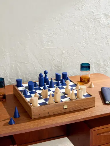 The Conran Shop Milos Wood Chess Set - Men | Thumbnail 2 The Conran Shop Milos Wood Chess Set - Men | Thumbnail 2