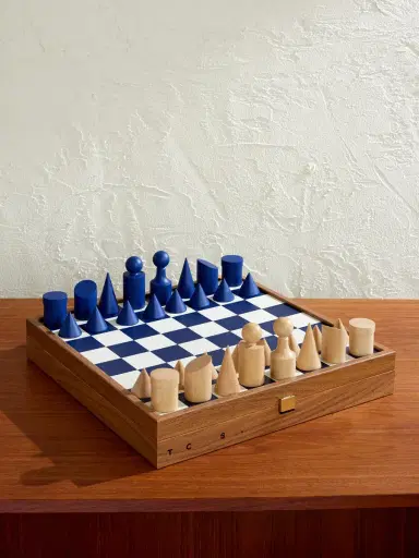 The Conran Shop Milos Wood Chess Set - Men | Thumbnail 1 The Conran Shop Milos Wood Chess Set - Men | Thumbnail 1