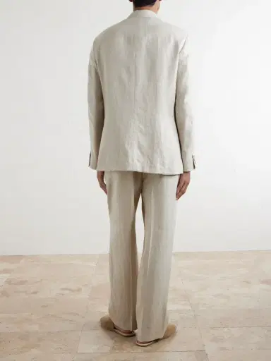 Kaptain Sunshine Double-Breasted Linen and Silk-Blend Jacket - Men | Thumbnail 4