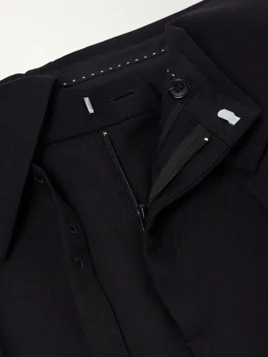 Dries Van Noten Flared Belted Wool-Twill Trousers - Men | Thumbnail 6
