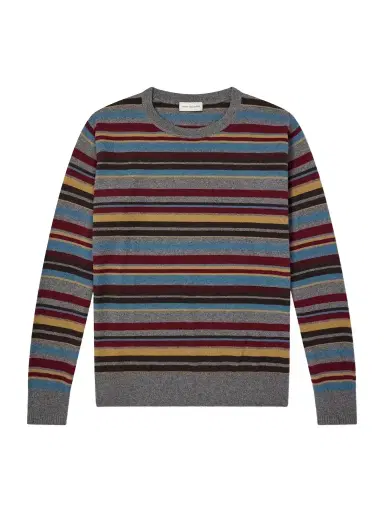 Dries Van Noten Muroli Striped Cashmere Sweater - Men | Thumbnail 1