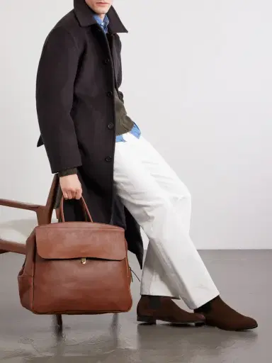 Bleu de Chauffe Zoom Full-Grain Leather Weekend Bag - Men | Thumbnail 2
