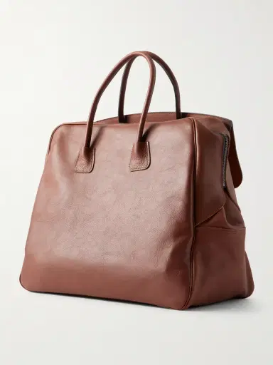 Bleu de Chauffe Zoom Full-Grain Leather Weekend Bag - Men | Thumbnail 4
