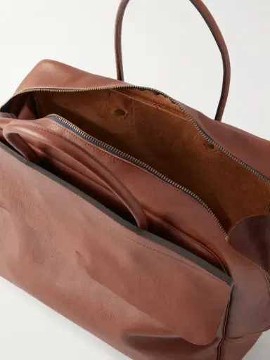 Bleu de Chauffe Zoom Full-Grain Leather Weekend Bag - Men | Thumbnail 6