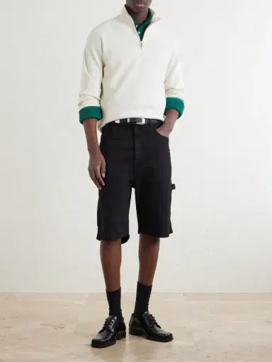 Monitaly Beach Painter Straight-Leg Denim Shorts - Men | Thumbnail 2 Monitaly Beach Painter Straight-Leg Denim Shorts - Men | Thumbnail 2