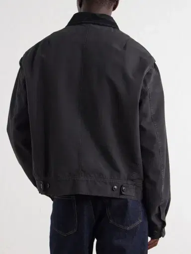 Dries Van Noten Corduroy-Trimmed Cotton-Canvas Jacket - Men | Thumbnail 4