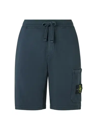 Stone Island Straight-Leg Garment-Dyed Organic Cotton-Fleece Drawstring Shorts - Men | Thumbnail 1 Stone Island Straight-Leg Garment-Dyed Organic Cotton-Fleece Drawstring Shorts - Men | Thumbnail 1