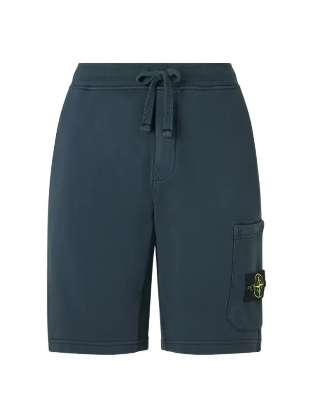 Stone Island Straight-Leg Garment-Dyed Organic Cotton-Fleece Drawstring Shorts - Men