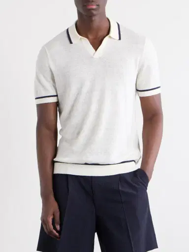 Onia Linen Polo Shirt - Men | Thumbnail 3 Onia Linen Polo Shirt - Men | Thumbnail 3