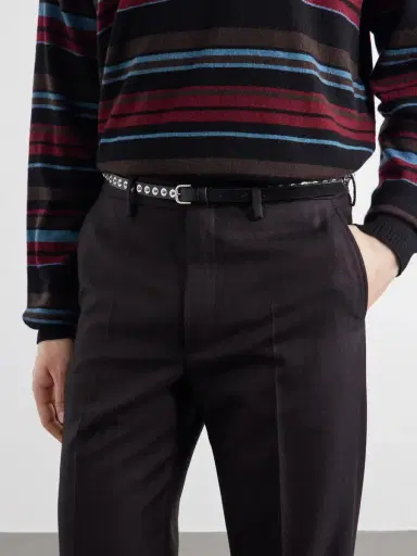 Dries Van Noten 2cm Studded Leather Belt - Men | Thumbnail 2