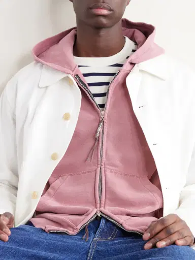 Remi Relief Cotton-Jersey Zip-Up Hoodie - Men | Thumbnail 5