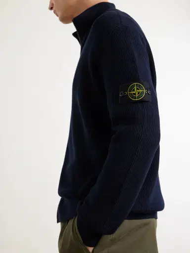Stone Island Ribbed Organic Cotton Sweater - Men | Thumbnail 5 Stone Island Ribbed Organic Cotton Sweater - Men | Thumbnail 5