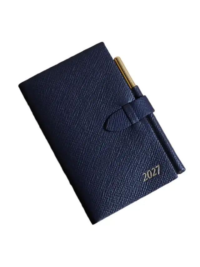 Smythson 2027 Panama Cross-Grain Leather Diary With Pencil - Men